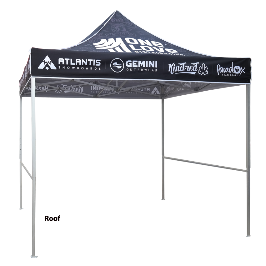 10ft Aluminum Pop Up Tent with Graphic